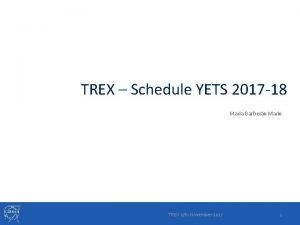 TREX Schedule YETS 2017 18 Mara Barbern Marn