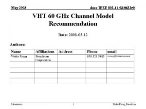 May 2008 doc IEEE 802 11 080632 r