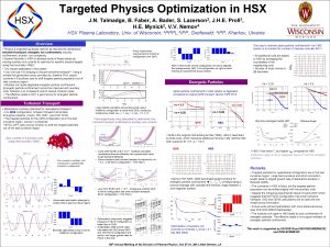 Targeted Physics Optimization in HSX 2 Lazerson J