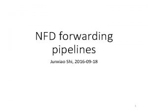 NFD forwarding pipelines Junxiao Shi 2016 09 18