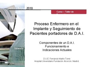 Curso Taller de Formacin Proceso Enfermero en el