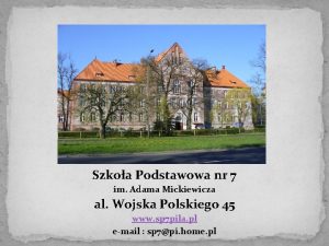 Szkoa Podstawowa nr 7 im Adama Mickiewicza al