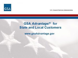 U S General Services Administration GSA Advantage for