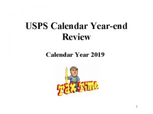 USPS Calendar Yearend Review Calendar Year 2019 1