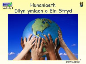 Hunaniaeth Activity 1 Dilyn ymlaen o Ein Stryd