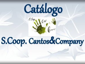 Catlogo S Coop CantosCompany ALIMENTACIN n n YEMAS