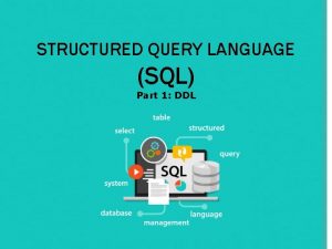 STRUCTURED QUERY LANGUAGE SQL Part 1 DDL 1