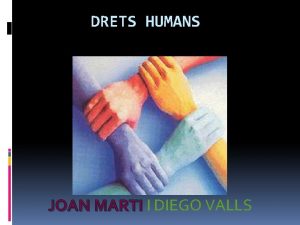 DRETS HUMANS JOAN MARTI I DIEGO VALLS ONU