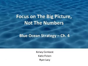 Focus on The Big Picture Not The Numbers