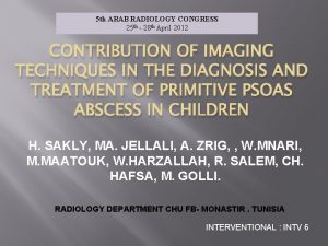 5 th ARAB RADIOLOGY CONGRESS 25 th 28