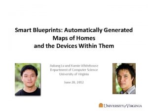 Smart Blueprints Automatically Generated Maps of Homes and