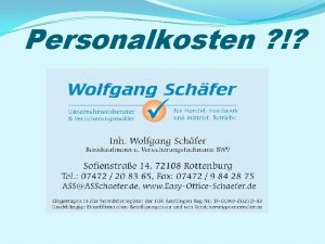 Personalkosten Personalkostenstze und Sachkostenpauschale I Personalkostenstze 1 Gehalt