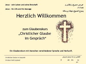 Jesus sein Leben und seine Botschaft Jesus his