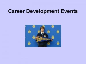 Career Development Events Common CoreNext Generation Science Standards