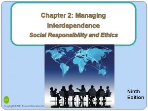 Chapter 2 Managing Interdependence Social Responsibility and Ethics