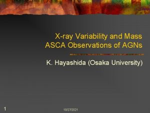 Xray Variability and Mass ASCA Observations of AGNs