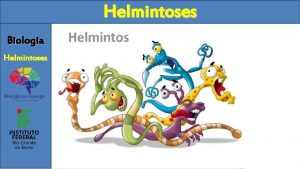 Helmintoses Biologia Helmintoses Doenas causadas por vermes platelmintos