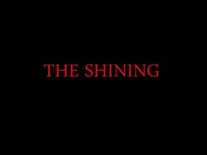 THE SHINING De Stanley Kubrick Don de Danny