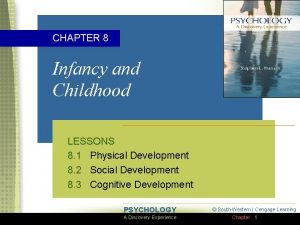 CHAPTER 8 Infancy and Childhood LESSONS 8 1