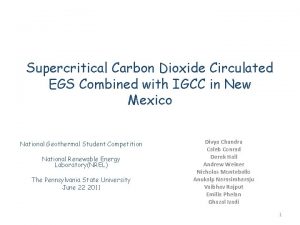 Supercritical Carbon Dioxide Circulated EGS Combined with IGCC