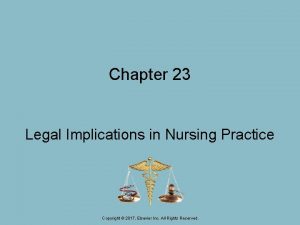 Chapter 23 Legal Implications in Nursing Practice Copyright