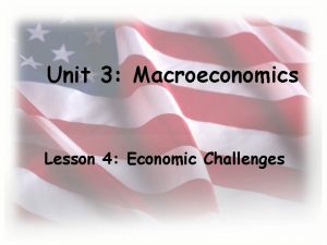 Unit 3 Macroeconomics Lesson 4 Economic Challenges Unemployment