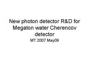 New photon detector RD for Megaton water Cherencov