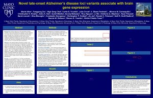 Novel lateonset Alzheimers disease loci variants associate with