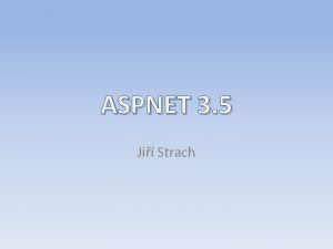 ASPNET 3 5 Ji Strach Pi surfovn na