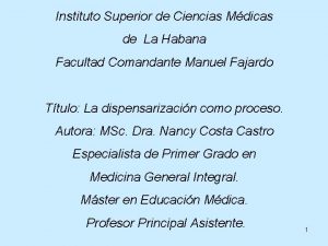 Instituto Superior de Ciencias Mdicas de La Habana