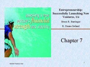 Entrepreneurship Successfully Launching New Ventures 1e Bruce R