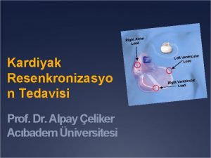 Kardiyak Resenkronizasyo n Tedavisi Prof Dr Alpay eliker