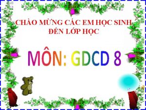 CHO MNG CC EM HC SINH N LP