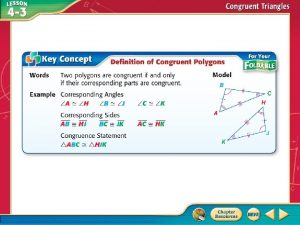 Identify Corresponding Congruent Parts Show that polygons ABCDE