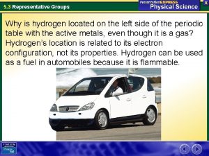 5 3 Representative Groups Why is hydrogen located