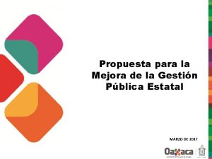 Propuesta para la Mejora de la Gestin Pblica