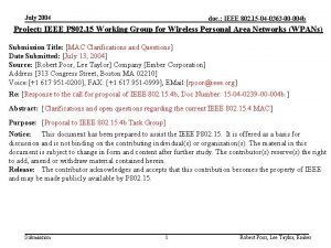 July 2004 doc IEEE 802 15 04 0363