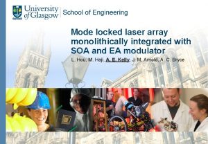 Mode locked laser array monolithically integrated with SOA