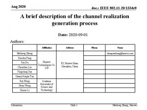 Aug 2020 doc IEEE 802 11 201334 r