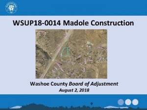 WSUP 18 0014 Madole Construction Washoe County Board