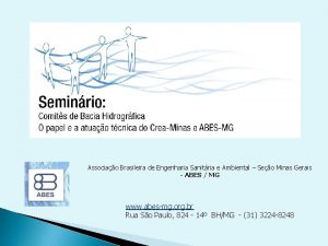 Associao Brasileira de Engenharia Sanitria e Ambiental Seo