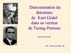 Dmonstration du thorme de Kurt Gdel dans sa