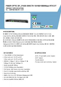 FIBER OPTIC BYPASS SWICTH 101000 Mbps RTCOT PRODUCT