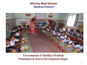 Mid Day Meal Scheme Madhya Pradesh Government of