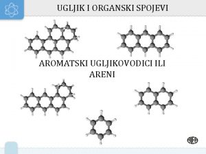 UGLJIK I ORGANSKI SPOJEVI AROMATSKI UGLJIKOVODICI ILI ARENI