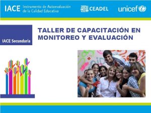 TALLER DE CAPACITACIN EN MONITOREO Y EVALUACIN SIGNIFICADO