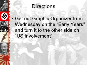 Directions Get out Graphic Organizer from Wednesday on