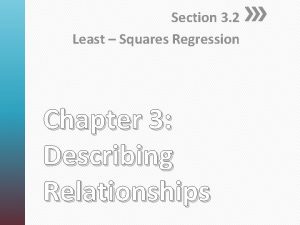 Section 3 2 Least Squares Regression Chapter 3