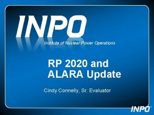 Institute of Nuclear Power Operations RP 2020 and