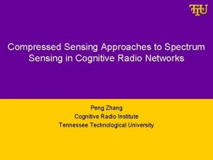 Compressed Sensing Approaches to Spectrum Sensing in Cognitive